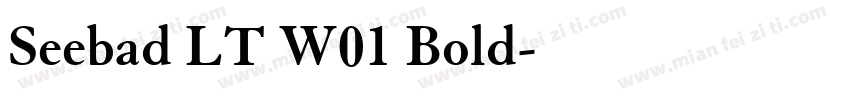 Seebad LT W01 Bold字体转换
